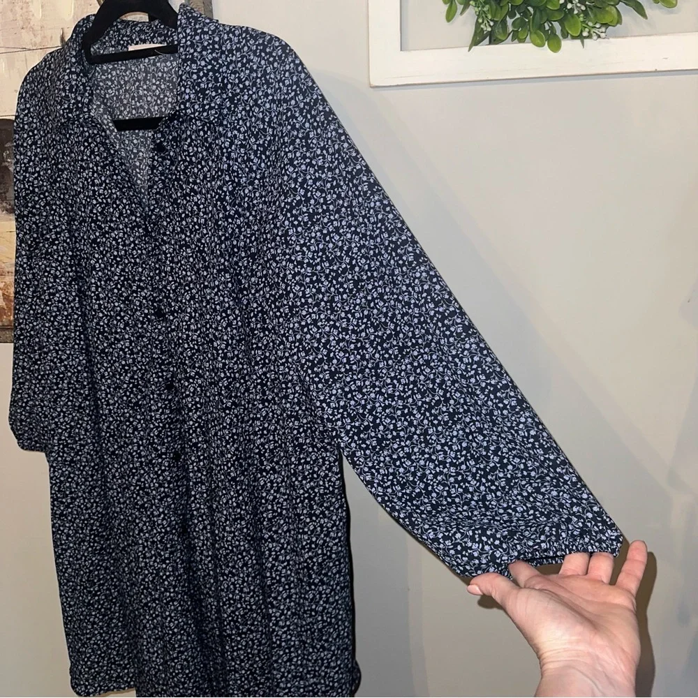 Zara 13-14 Years Old Floral‎ Button-Up Flowy Dress